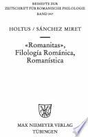 Romanitas, filología románica, romanística