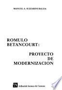 Rómulo Betancourt--proyecto de modernización