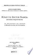 Rosas y el doctor Francia (estudios psiquiátricos)