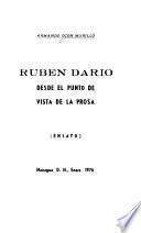 Rubén Darío, desde el punto de vista de la prosa
