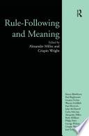 Rule-following and Meaning