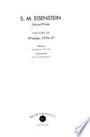S. M. Eisenstein, Selected Works: Writings, 1934-47