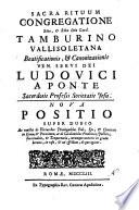 Sacra rituum congregatione Emo, & Rmo Dno Card. Tamburino vallisoletana Beatificationis, & canonizationis ven. servi Dei Ludovici a Ponte ... Nova positio super dubio anan constet de virtutibus theologalibus, fide, spe, & charitate in Deum, ... earumque annexis in gradu heroico, in casu, & ad effectum, de quo agitur