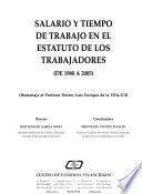 Salario y tiempo de trabajo en el Estatuto de los Trabajadores