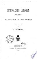 Sammlung altenglischer Legenden