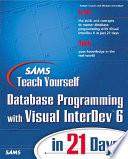 Sams Teach Yourself Database Programming with Visual InterDev 6 in 21 Days