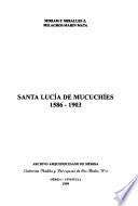 Santa Lucía de Mucuchíes, 1586-1903