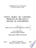 Santa María de Cárdaba, priorato de Arlanza y granja de Sacramenia