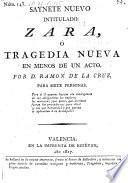 Saynete nuevo intitulado: Zara (etc.)