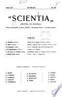 Scientia, rivista di scienza