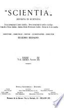 Scientia, rivista di scienza