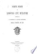 Scritti inediti di Lodovico Ant. Muratori