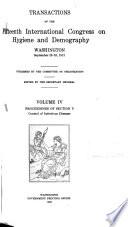 Section V: Control of infectious diseases. Section VI: State and municipal hygiene