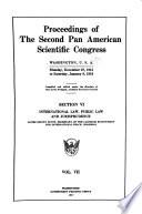 (section VI) International law, public law and jurisprudence. J.B. Scott, chairman
