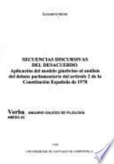 Secuencias discursivas del desacuerdo