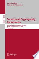 Security and Cryptography for Networks