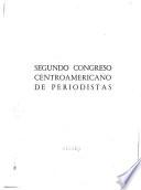 Segundo Congreso centroamericano de periodistas