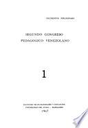 Segundo Congreso Pedagógico Venezolano: Documentos preliminares