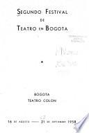 Segundo Festival de Teatro en Bogotá