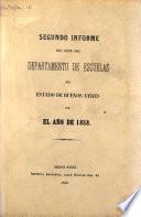 Segundo informe del gefe del Departamento de Escuelas del estado de Buenos Ayres por el año de 1858