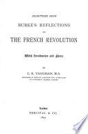 Selections from Burke's Reflections on the French revolution