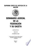 Semanario judicial de la Federación y su gaceta