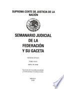 Semanario judicial de la Federación y su gaceta