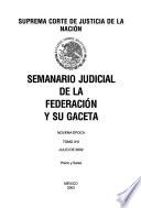 Semanario judicial de la Federación y su gaceta
