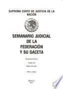 Semanario judicial de la Federación y su gaceta