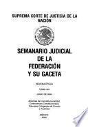 Semanario judicial de la Federación y su gaceta