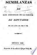 Semblanz de los individuos de la Cámara de Diputados de los años de 1825 y 26