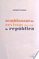 Semblanzas de revistas durante la República, 1931-1936