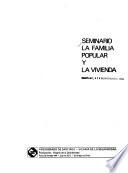 Seminario La Familia Popular y la Vivienda