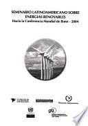 Seminario Latinoamericano sobre Energias Renovables