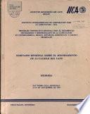 seminario regional sobre el mejoramiento de la calidad del cafe