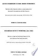 Seminario sobre Aspectos Jurídicos e Institucionales de la Asociación Latinoamericana de Libre Comercio, Secretaría de la ALALC, Montevideo, 18-22 octubre 1965