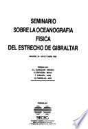 Seminario Sobre la Oceanografía Fisica Del Estrecho de Gibraltar