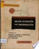 Seminario Sudamericano de Informacion de Extension Agricola Y Economia Comestica