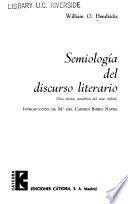 Semiología del discurso literario