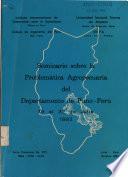 Semonaro sobre la problematica Agropecuaria del Departmento de Puno-Peru 18 al 22 de Julio 1983