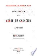 Sentencias de la Corte de Casación