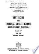 Sentencias del Tribunal Constitucional
