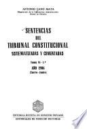 Sentencias del Tribunal Constitucional sistematizadas y comentadas