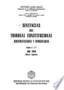 Sentencias del Tribunal Constitucional sistematizadas y comentadas