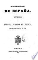 Sentencias del Tribunal supremo de justicia