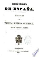 Sentencias del Tribunal Supremo de justicia