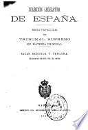 Sentencias del Tribunal Supremo en materia criminal