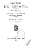 Sentencias del Tribunal Supremo en materia criminal