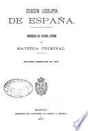 Sentencias del Tribunal Supremo en materia criminal