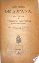 Sentencias del Tribunal Supremo en materia criminal